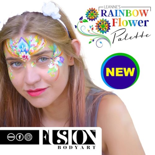 Fusion Body Art Leanne's Flower Rainbow Palette